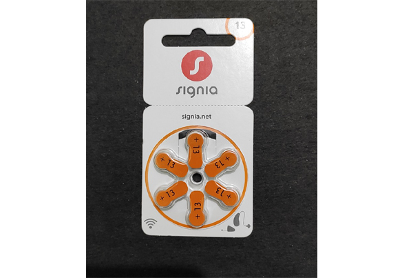SIGNIA HEARING AID BATTERY 13 NO