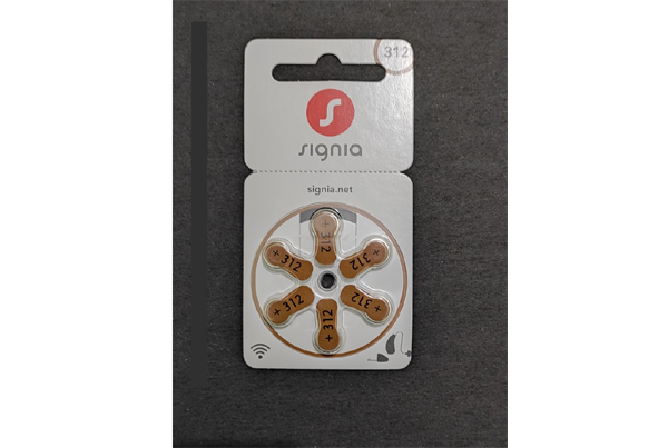 SIGNIA HEARING AID BATTERY 312 NO