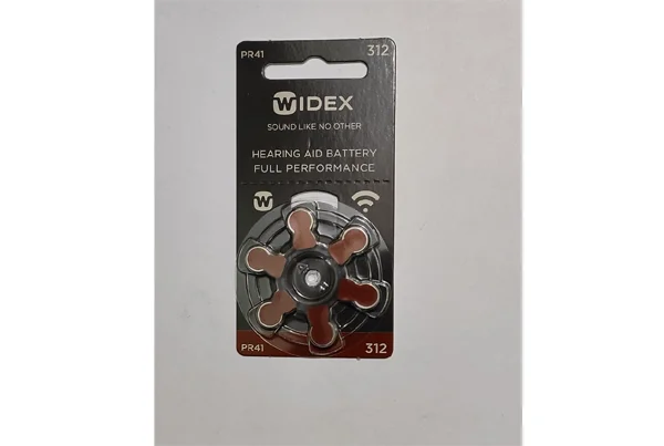 WIDEX HEARING AID BATTERY 312 NO