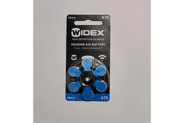WIDEX HEARING AID BATTERY 675 NO