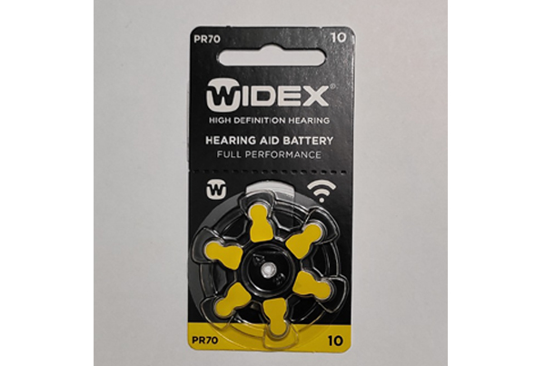 WIDEX HEARING AID BATTERY 10 N0